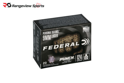 Federal Personal Defense 9mm Pistol Ammo, 124Gr Punch JHP - 20Rds