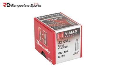 Hornady 22 Cal Rifle Projectile, 55gr V-MAX - 100Ct