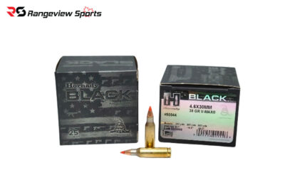 Hornady Black 4.6x30mm Rifle Ammo For MP7, 38gr V-MAX - 25Rds