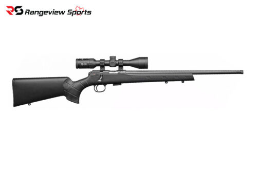 Cz 457 Synthetic 22 Lr Bolt Action Rifle Combo W/ Cz 3-6X42, Sfp 1/4 Moa Scope