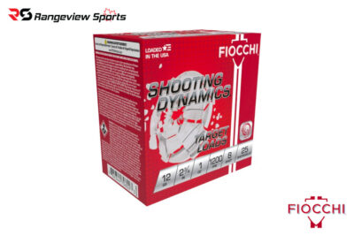 Fiocchi Shooting Dynamics 12Ga Target Load, 2 3/4" #8 Shot 1oz 1200FPS - 25Rds