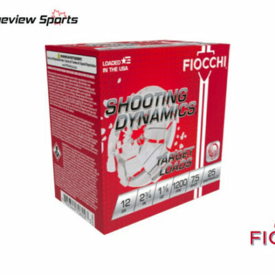 Fiocchi Shooting Dynamics 12Ga Target Load, 2 3/4" #7.5 Shot 1 1/8oz 1200FPS - 25Rds - Fiocchi - Rangeview Sports Canada