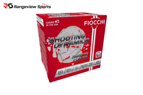 Fiocchi Shooting Dynamics 20Ga Target Load, 2 3/4&Amp;Quot; #7.5 Shot 7/8Oz 1210Fps - 25Rds