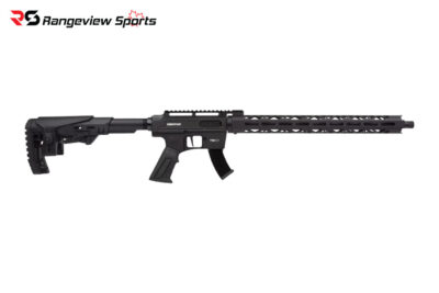 Derya TM22 Rimfire Rifle, Black 22 LR 18" Barrel with Threaded Muzzle Adjustable Stock