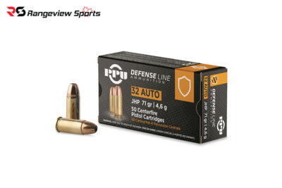 PPU Defensive Line 32 ACP Pistol Ammo, 71gr JHP – 50Rds