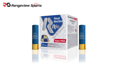 Rio Royal Blue Steel Super Magnum 12Ga Waterfowl Load, 3.5'' #4 1-3/8oz 1550Fps - 25Rds