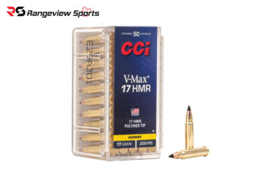 CCI V-Max 17 HMR Rimfire Ammo, 17Gr Hornady V-Max 2550FPS - 50Rds