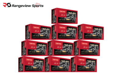 Norma Tac-22 22 LR Rimfire Ammo, 40Gr LRN - 500Rds