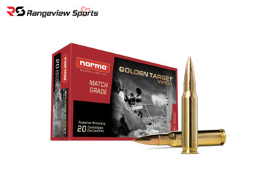 Norma Golden Target Match 308 Win Rifle Ammo, 168Gr HP - 20Rds