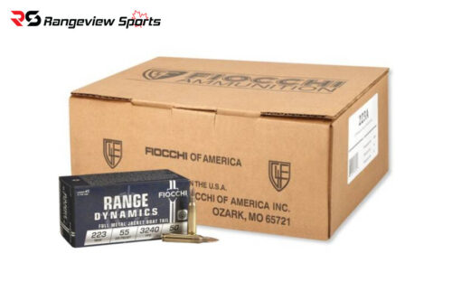 Fiocchi Range Dynamics 223 Rem Rifle Ammo 55Gr, Fmjbt - 1000Rds | Rangeview Sports Canada