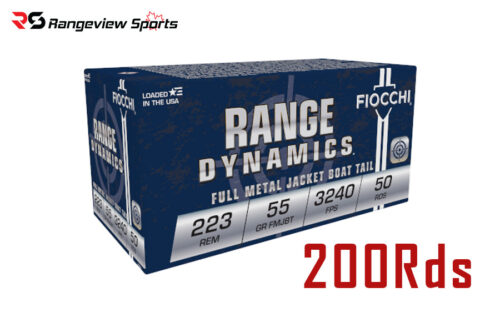 1-31.jpg Fiocchi Range Dynamics 223 Rem Rifle Ammo 55Gr, Fmjbt - 200Rds Deal Pack
