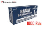 Fiocchi Range Dymanics 9mm Pistol Ammo, 124gr FMJ - 1000Rds Bulk
