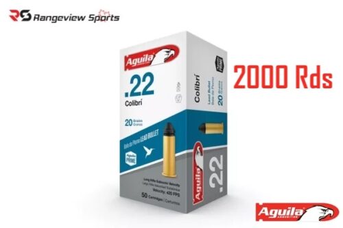 Aguila Colibri 22 Lr Rimfire Ammo, 20Gr - 2000Rds