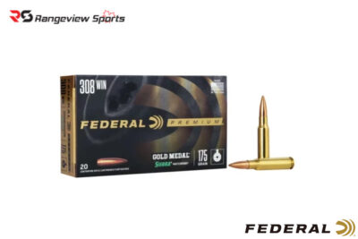 Federal Premium Gold Medal 308 Win Rifle Ammo, 175Gr Sierra MatchKing - 100Rds Deal Pack