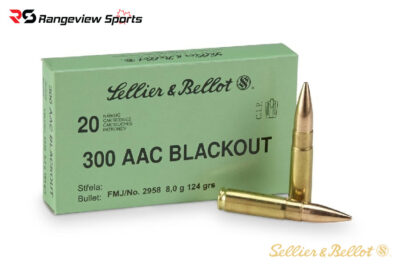 Sellier & Bellot 300 AAC Blackout Rifle Ammo, 124gr FMJ - 20Rds
