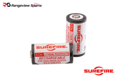 Surefire Rechargeable CR123A 3V Lithium Batteries - 2Pk