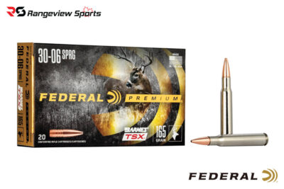 Federal Premium 30-06 Spfd Rifle Ammo,165Gr Barnes TSX - 20Rds