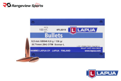 Lapua Bullet 6.5mm 136gr Scenar-L Projectile - 100Ct