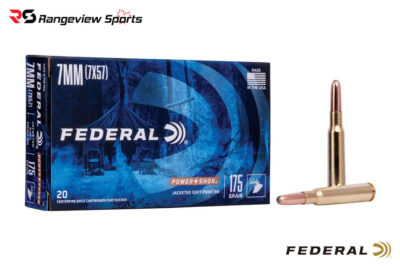 Federal Power Shok 7mm Mauser Rifle Ammo, 175gr SP - 20Rds