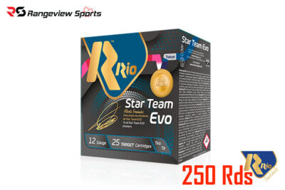 Rio Star Team Evo Target Load, 12ga 2 3/4'' #7.5 Shot 1 1/8oz 1250FPS - 250Rds Bulk