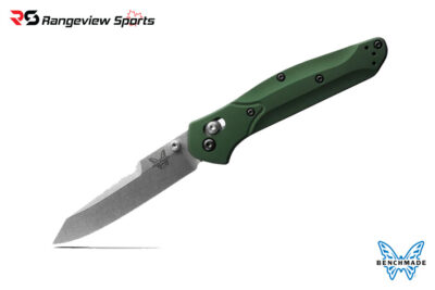 Benchmade OSBORNE 940 Folding knife - Green Aluminum Handle