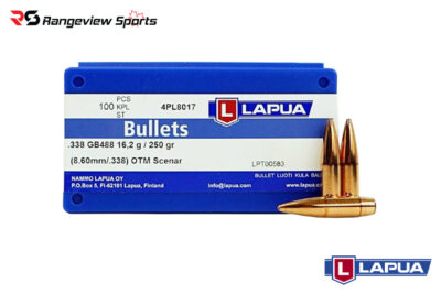 Lapua Bullet .338 Cal 250gr OTM Scenar Projectile - 100Ct