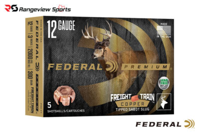 Federal Premium Freight Train Copper Tipped Sabot Slug, 12Ga 2 3/4'' 300gr 1900FPS - 5Rds