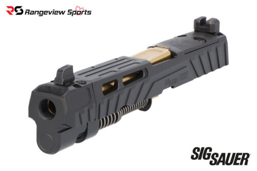 SIG Sauer P320 Spectre Comp 9mm Full Size Complete Slide Assembly, 4.7'' Gold Barrel - Black Sig Sauer P320 Spectre Comp 9Mm Full Size Complete Slide Assembly, 4.7'' Gold Barrel - Black