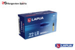 Lapua Midas + 22 LR Rimfire Ammo, 40gr LRN - 50Rds
