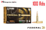Federal Premium Gold Medal 6.5 Creedmoor Rifle Ammo, 140Gr BTHP Sierra Matchking – 100Rds Deal Pack