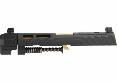 SIG Sauer P320 Spectre Comp 9mm Full Size Complete Slide Assembly, 4.7'' Gold Barrel - Black - Image 2