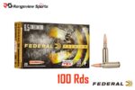 Federal Premium 6.5 Creedmoor Rifle Ammo, 130Gr Barnes TSX - 100Rds Deal Pack
