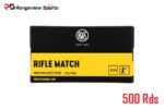 RWS Rifle Match 22 LR Rimfire Ammo, 40Gr LRN - 500Rds