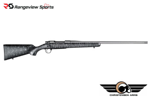 Christensen Arms Mesa 308 Win Bolt Action Rifle, 22'' Barrel 1:10 Twist Tungsten Cerakote - Black W/ Grey Webbing