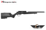 Christensen Arms Ranger 22 LR Bolt Action Rimfire Rifle, 18'' Carbon Fiber Barrel 1:16 Twist - Black w/ Grey Webbing