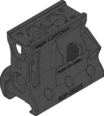 Spuhr RDF Series Aimpoint T2 / T1 w/ QD Magnifier Mount - 57mm/2.25'' - Image 2
