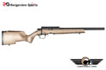 Christensen Arms Ranger 22 LR Bolt Action Rimfire Rifle, 18'' Carbon Fiber Barrel 1:16 Twist - Tan w/ Black Webbing