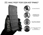 MultiTasker MAGPOD Base Plate for Magpul GEN 3 PMAG 3Pk - Black - Image 2