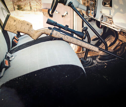 Christensen Arms Ranger 22 Lr Bolt Action Rimfire Rifle, 18'' Carbon Fiber Barrel 1:16 Twist - Tan W/ Black Webbing - Image 2