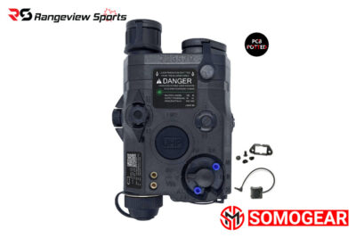 SomoGear PEQ-15 Airsoft Aiming Laser IR Laser Flashlight - Black