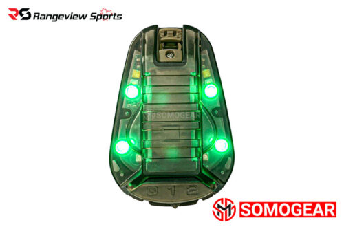 Somogear Hel-Star 6 Waterproof Helmet Light - Green + Ir
