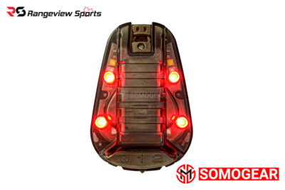 SomoGear HEL-STAR 6 Waterproof Helmet Light - Red + IR