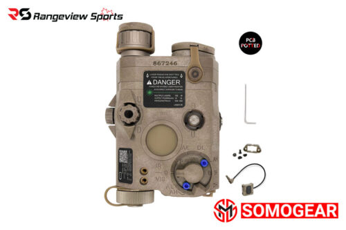 SomoGear PEQ-15 FP Airsoft Aiming Laser, Green Visible/IR/Illuminator - Tan Somogear Peq-15 Fp Airsoft Aiming Laser, Green Visible/Ir/Illuminator - Tan
