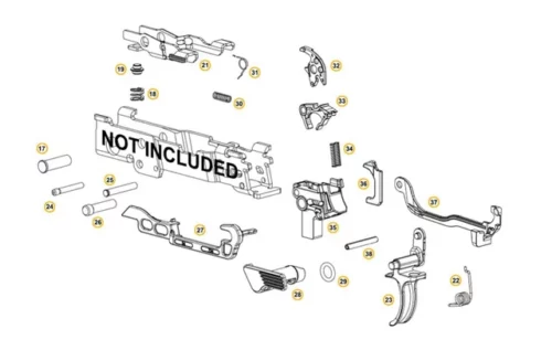 vkojnfmmjft91.webp Sig Sauer P320 Fcu Lower Parts Kit W/ Flat Trigger - Image 2