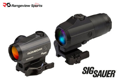 SIG Sauer ROMEO4H 2 MOA Red Dot & JULIET4 4x Magnifier Combo