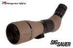 SIG Sauer OSCAR8 27-55x80mm Spotting Scope, HDX Lens Angled Eyepiece - FDE