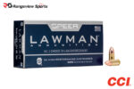 CCI Speer Lawman Lead Free 9mm Pistol Ammo, 124gr TMJ CF - 50Rds