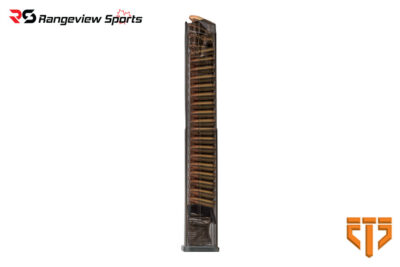 ETS Glock 9mm Extended Magazine for G17/19/26, Carbon Smoke - 10/40Rd