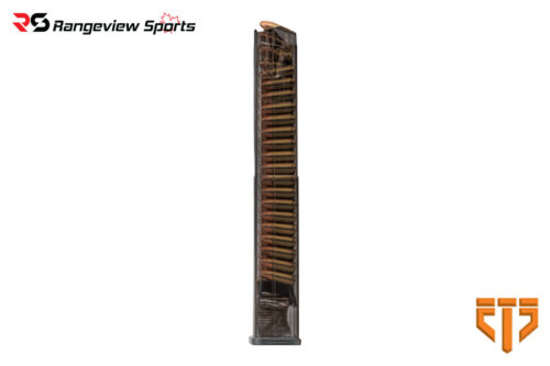 Ets Glock 9Mm Extended Magazine For G17/19/26, Carbon Smoke - 10/40Rd