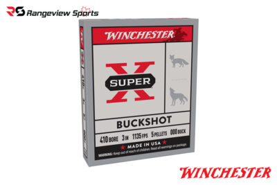 Winchester Super X 410Ga Buckshot, 3" #000 Buckshot 5 Pellets 1135FPS - 5Rds